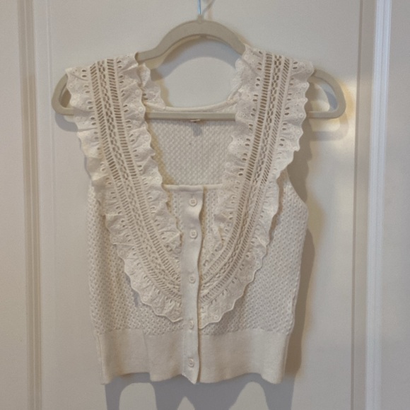 Anthropologie PILCRO Crafted Bib Sweater Tank NEW $128 XS - Picture 4 of 8